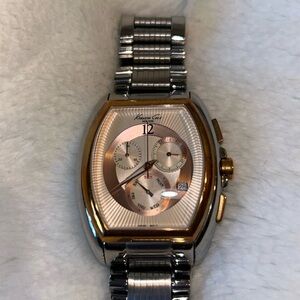 Rose gold and silver chronograph men’s Kenneth Cole watch. Style KC 3024